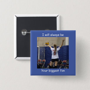 Schaltfläche "Blaues benutzerdefiniertes Foto" Button