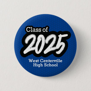Schaltfläche "Blue Bold Brush-Klasse 2025" Button