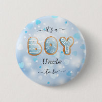 Schaltfläche "Blue Oncle to Be Boy Baby Shooting"