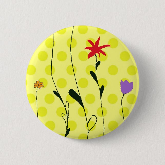 Schaltfläche Blume Button (Vorderseite)