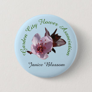 Schaltfläche - Blume Name Abzeichen Button