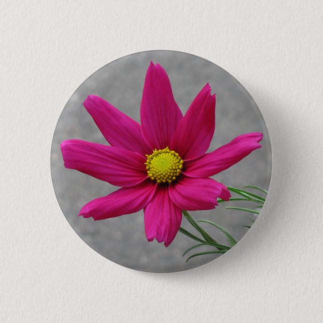 Schaltfläche Blume Rosa Button (Vorderseite)