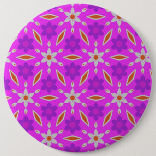 Schaltfläche "Blume und Diamanten" für niedliche Button