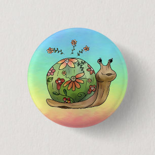 Schaltfläche Blumenschnecke Button