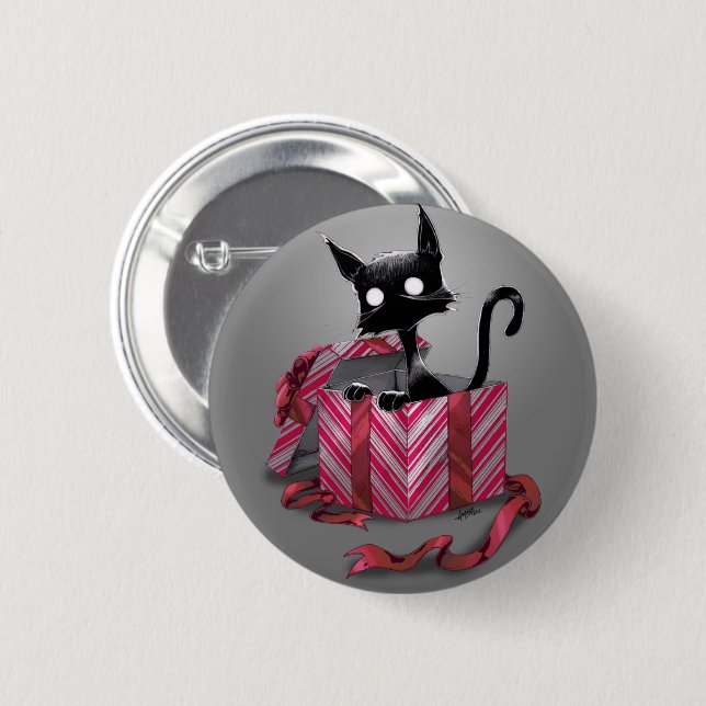 Schaltfläche "Boo Kitty Gift" Button (Vorne & Hinten)
