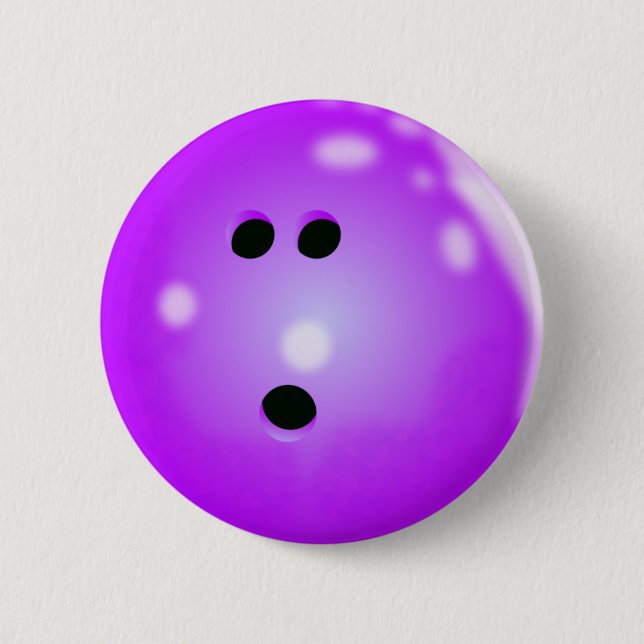 Schaltfläche "Bowling Ball" (Lila) Button (Vorderseite)