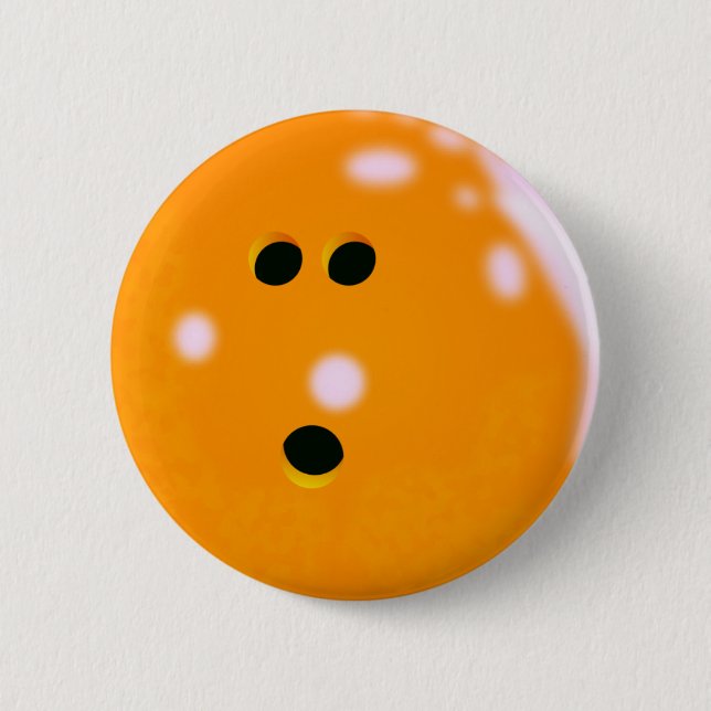 Schaltfläche "Bowling Ball" (Orange) Button (Vorderseite)