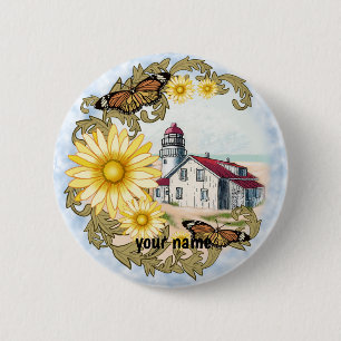 Schaltfläche "Butterfly Lighthouse"-Button Button