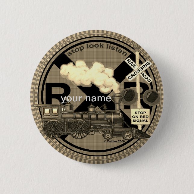 Schaltfläche Button des alten Zuges (Vorderseite)