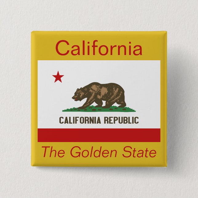 Schaltfläche "Californian Flag" Button (Vorderseite)