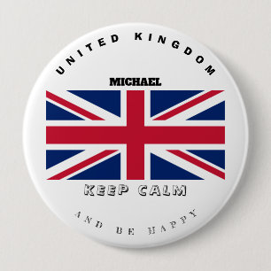Schaltfläche "Calm & English Flag" behalten Button
