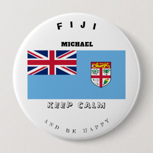 Schaltfläche "Calm & Fidschi-Flagge" behalten Button