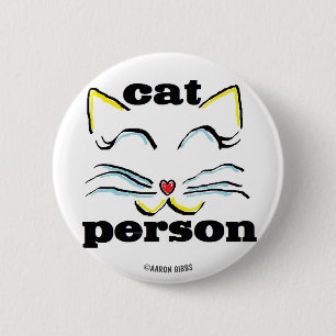 Schaltfläche "Cat Person Cat Lover" Button