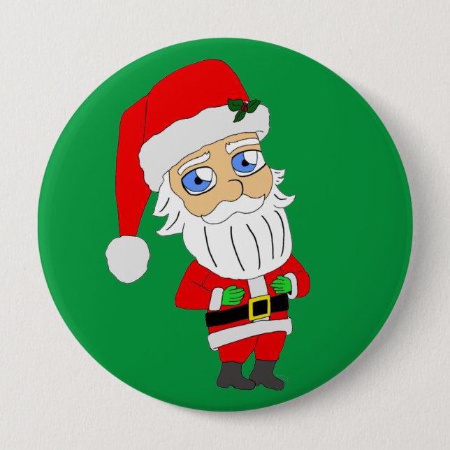Schaltfläche "Chibi santa clour" Button (Vorderseite)