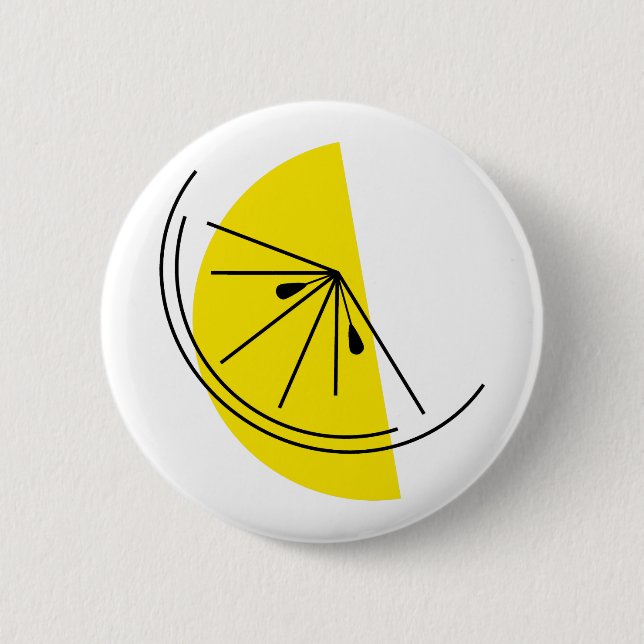 Schaltfläche Citrus Lemon Button (Vorderseite)