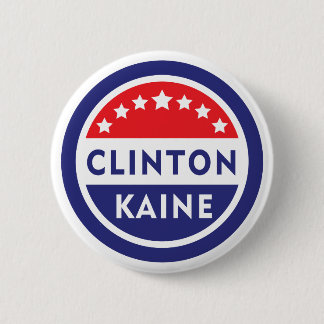 Schaltfläche Clinton/Kaine 2016 Button