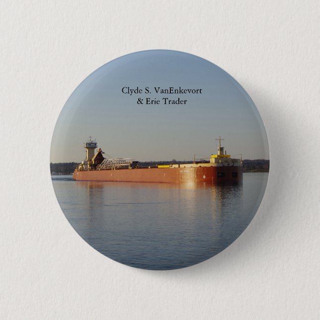 Schaltfläche Clyde S. VanEnkevort & Erie Trader Button (Vorderseite)
