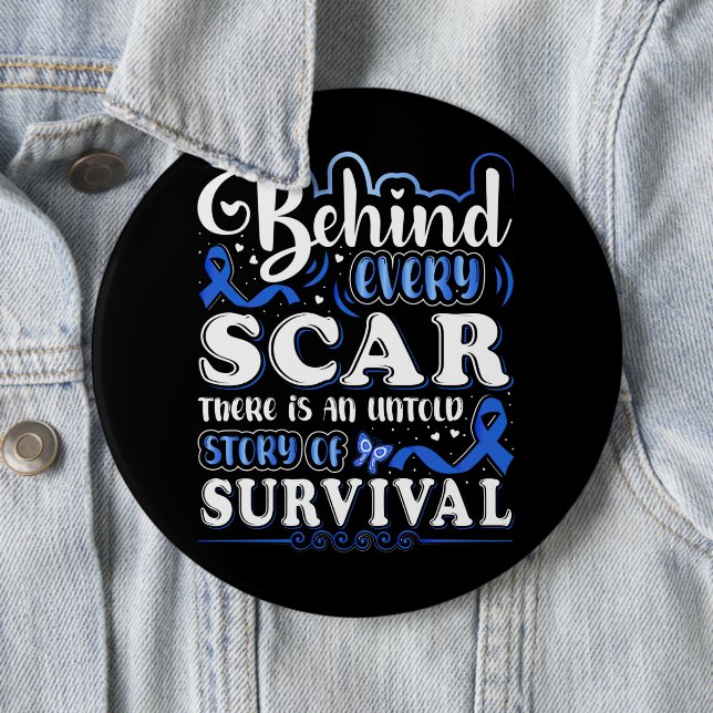 Schaltfläche "Colon Cancer Awareness/Support" Button (Beispiel)