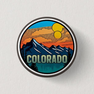 Schaltfläche Colorado Travel Pinback Button