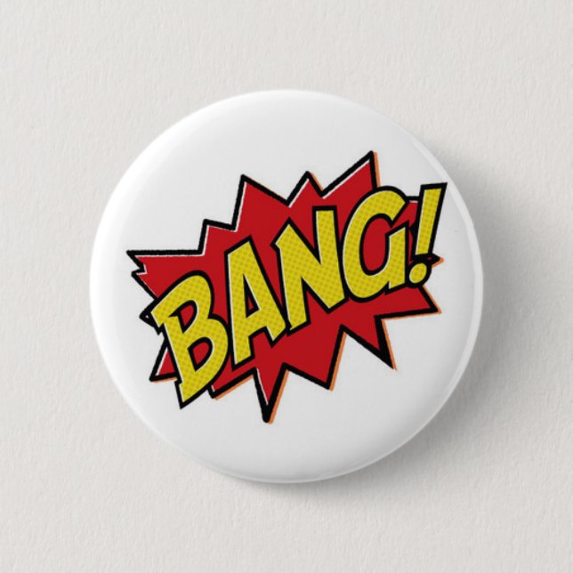Schaltfläche "Comic Books Superhero Bang" Button (Vorderseite)
