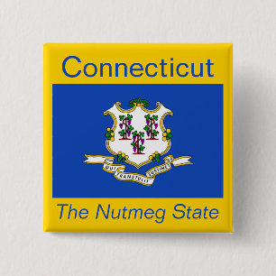 Schaltfläche "Connecticut Flag" Button