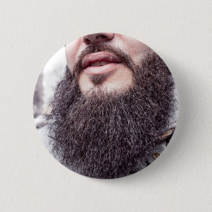 Schaltfläche "cooler Bart und Mustache" Button