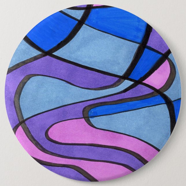 Schaltfläche "Cooles Morningl" für Abstrakte Kunst Button (Vorderseite)