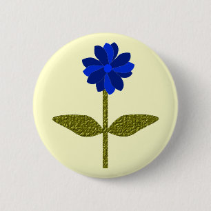 Schaltfläche "Daisy Ocean Blue" Button