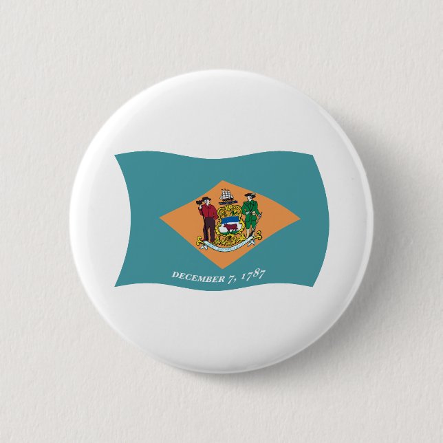 Schaltfläche "Delaware Flag" Button (Vorderseite)