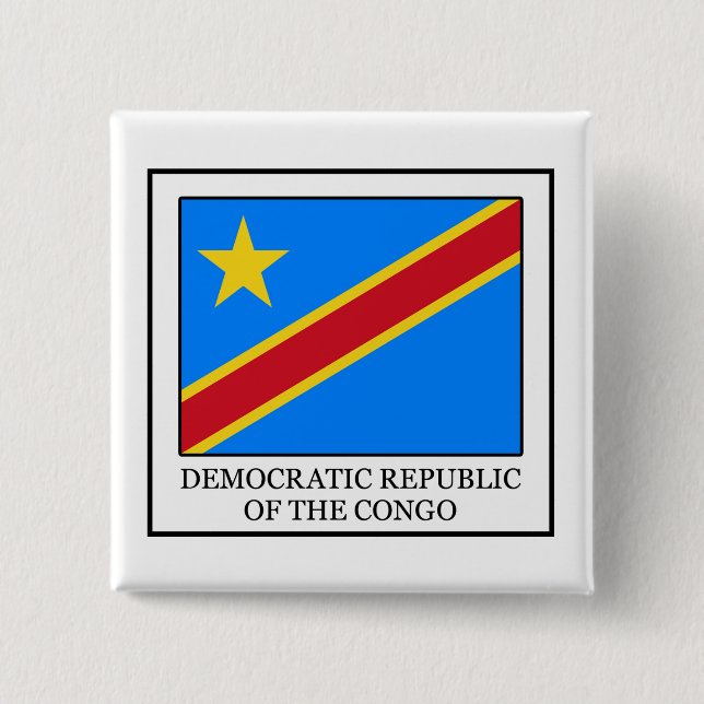 Schaltfläche Demokratische Republik Kongo Button (Vorderseite)