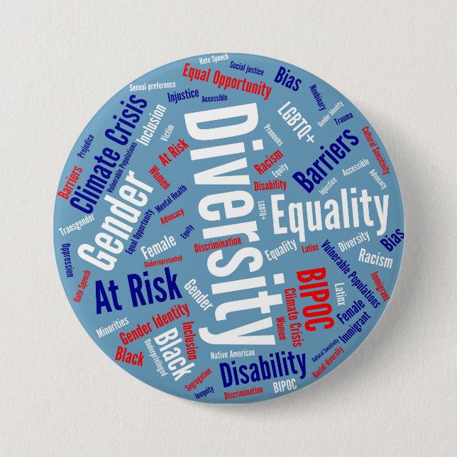 Schaltfläche "Demokratische Wörter" Button (Vorderseite)