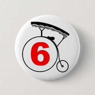 Schaltfläche "Der Gefangene" Nummer 6 Button