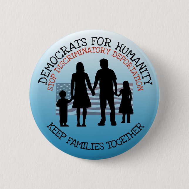Schaltfläche "Discriminator Deportation Immigratio Button (Vorderseite)