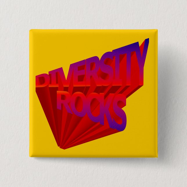 Schaltfläche "Diversity Rocks" Button (Vorderseite)