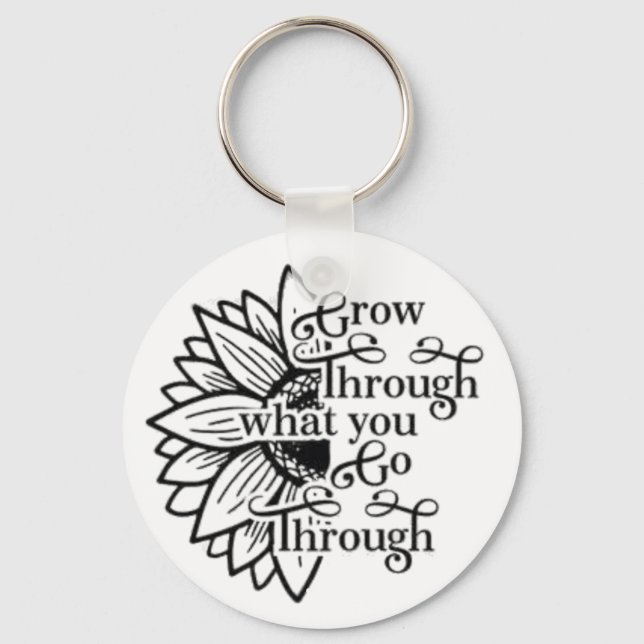 Schaltfläche "Durchgehen" Schlüsselanhänger (Vorderseite)