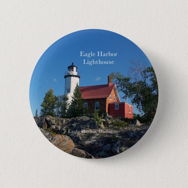 Schaltfläche "Eagle Harbour Lighthouse" Button (Vorderseite)