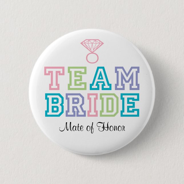 Schaltfläche "Ehemann Team Bride" Button (Vorderseite)