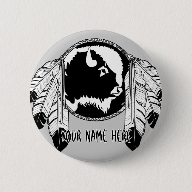 Schaltfläche "Erste Nationen" für die benutzerdefi Button (Vorderseite)