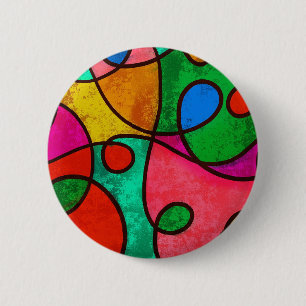 Schaltfläche "Ethnische Stammkunst Afrikas mit me Button