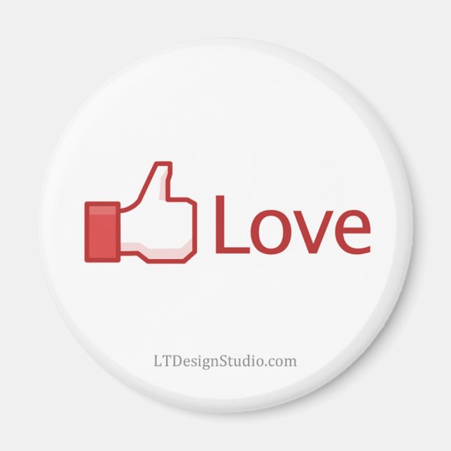 Schaltfläche "Facebook-Liebe" - Magnet (Vorne)