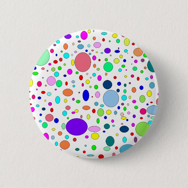 Schaltfläche Farbige Blasen Button (Vorderseite)