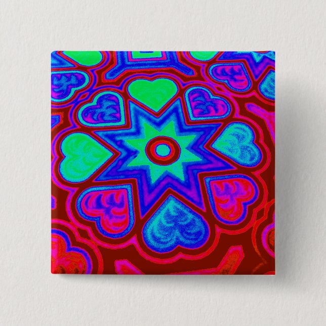 Schaltfläche "Farbige Liebe" Button (Vorderseite)
