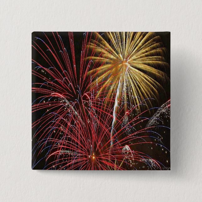 Schaltfläche "Fireworks" vom 4. Juli Button (Vorderseite)