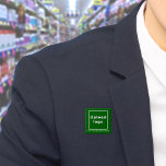 Schaltfläche "Firmenname und Logo"<br><div class="desc">Square-Taste, die Sie anpassen können, um Ihren Firmennamen und Ihr Logo. Sie können diesen Knopf als einheitliches Zubehör Ihrer Mitarbeiter verwenden. Sie können es auch als Verpackungszubehör verwenden. Sie können es auch in Ihr Marketing aufnehmen, um Ihr Unternehmen zu werben oder Ihren Namen für Ihre Kunden zu fördern. Schaltfläche, die...</div>