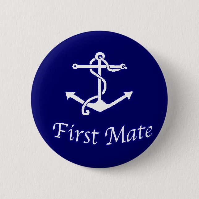 Schaltfläche "First Mate Pinback" für Schiffe Button (Vorderseite)