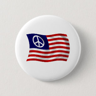 Schaltfläche "Flag für das US-Friedenszeichen" Button