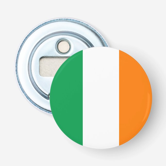 Schaltfläche "Flag Ireland" Flaschenöffner (Vorderseite)