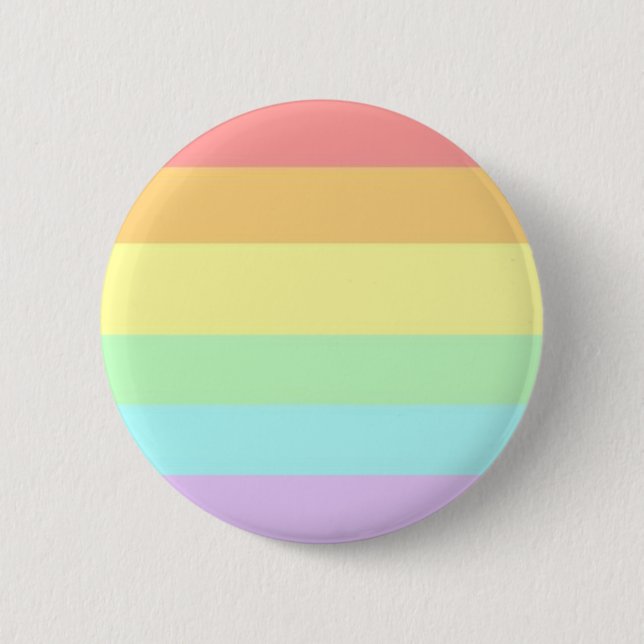 Schaltfläche "Flag Pastel Gay LGBT Prith" im Monat Button (Vorderseite)