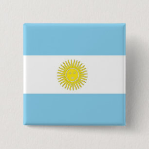 Schaltfläche Flagge Argentiniens Button