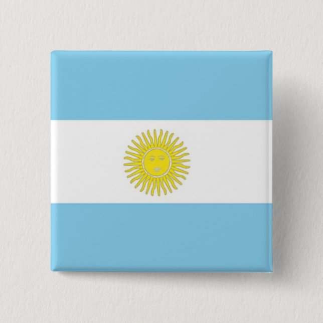 Schaltfläche Flagge Argentiniens Button (Vorderseite)